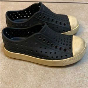 Navy blue NATIVE slip ons SIZE 8
